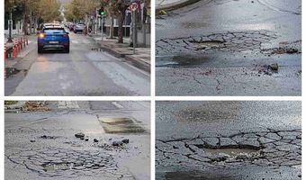 Βομβαρδισμένο τοπίο θυμίζει ο δρόμος στα φανάρια της Ελ. Βενιζέλου στην πόλη της Κω