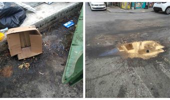 Ε. Χριστοφόρου: Βρώμα και δυσοσμία από τα ζουμιά των σκουπιδιών στην οδό Αβέρωφ