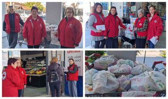 Συγκέντρωση τροφίμων από τον Ερυθρό Σταυρό Κω για τα "δέματα αγάπης"