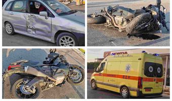 Τροχαίο με το καλημέρα… Μηχανή συγκρούστηκε με αυτοκίνητο στον Επαρχιακό
