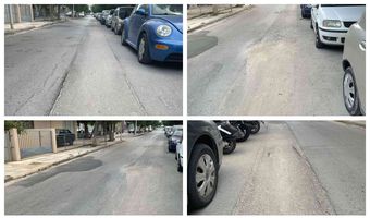 Παράπονα κατοίκων και οδηγών για το επικινδυνο οδόστρωμα στην οδό Σκεύου Ζερβού: Κάντε κάτι πριν γίνει κάποιο σοβαρό ατύχημα