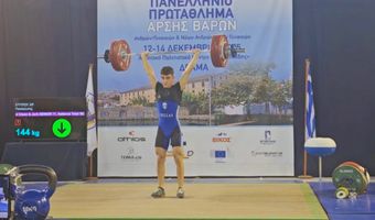 Σάρωσε τα μετάλλια και τα ρεκόρ ο Παναγιώτης Σπύρου στο Πανελλήνιο Πρωτάθλημα άρσης βαρών