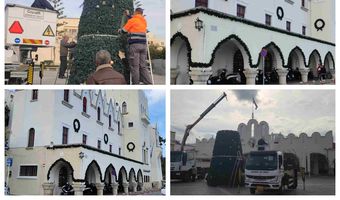 Συνεχίζονται οι εργασίες για την τοποθέτηση του χριστουγεννιάτικου στολισμού στην πόλη της Κω