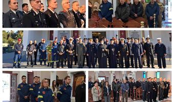 Η Πυροσβεστική Υπηρεσία Κω γιόρτασε τους προστάτες της «Άγιοι Τρείς Παίδες εν Καμίνω»