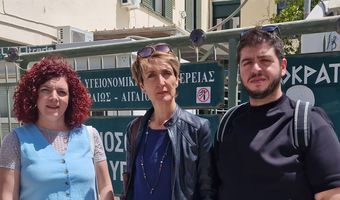 Επίσκεψη της Bουλεύτριας Λέσβου του ΚΚΕ Μαρίας Κομνηνάκα στο νοσοκομείο Κω