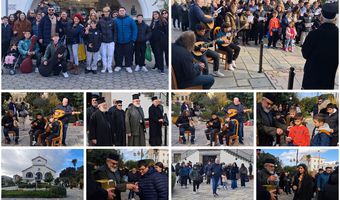 Μικροί και μεγάλοι από τη Νίσυρο έψαλλαν τα πρωτοχρονιάτικα κάλαντα στον Μητροπολίτη μας