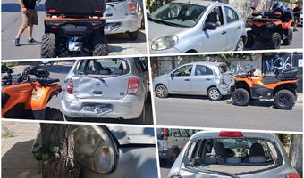 Τροχαίο στην οδό ΕΘν. Αντιστάσεως στην πόλη της Κω - "Γουρούνα" συγκρούστηκε με ΙΧ