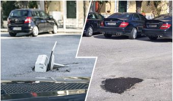 «΄Εκλεισε» η επικίνδυνη λακκούβα στην οδό Αμερικής στην πόλη της Κω - Κάτοικοι είχαν βάλει μέσα κλιματιστικό