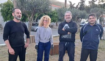 Μαθητές του Εσπερινού ΕΠΑΛ Καλύμνου μεταμορφώνουν εγκαταλελειμμένο χώρο σε μικρό πάρκο αναψυχής 