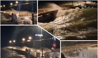 Ισχυροί άνεμοι σαρώνουν την Κω - Έσπασαν τα μπλόκια στο λιμάνι