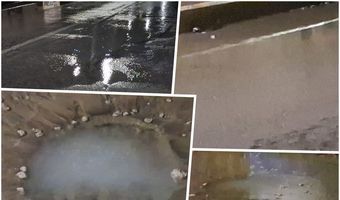 Ζημιά σε κεντρικό αγωγό της ΔΕΥΑΚ στο Ψαλίδι - Γέμισε νερά η περιοχή