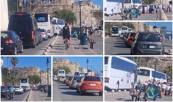 Κυκλοφοριακό “κομφούζιο” στο λιμάνι της Κω από την επίσκεψη κρουαζιερόπλοιου με Ισραηλινούς τουρίστες