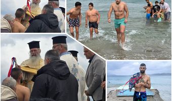 Με λαμπρότητα ο εορτασμός των Θεοφανίων στο Μαρμάρι – Ο Γιώργος Διαμαντής έπιασε τον Σταυρό