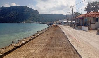 Κλειστός την Πέμπτη (έως το μεσημέρι) ο παραλιακός δρόμος Κεφάλου λόγω εργασιών σκυροδέτησης οδοστρώματος 