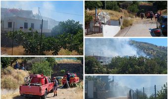 Νίσυρος: Άμεση κατάσβεση πυρκαγιάς στους Πάλους – Κινητοποιήθηκαν πολίτες και εθελοντές
