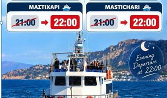 Αλλαγή ώρας της βραδινής αναχώρησης του “ΗΛΙΑΣ Τ”από Μαστιχάρι προς Κάλυμνο έως τις 31 Οκτωβρίου-Στις 22:00 αντί 21:00