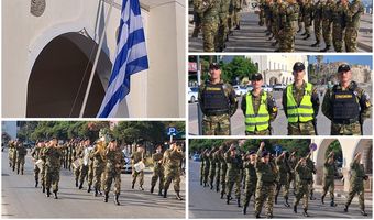 Έπαρση της σημαίας στο Διοικητήριο Κω 