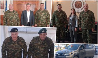 Εθιμοτυπικές επισκέψεις του νέου Δκτη της 80 ΑΔΤΕ Γ. Γαρουφαλιά σε φορείς του νησιού
