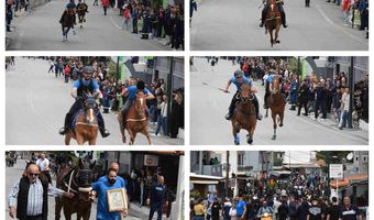 Με λαμπρότητα η παρέλαση αλόγων στο Πυλί προς τιμήν του Αγίου Γεωργίου