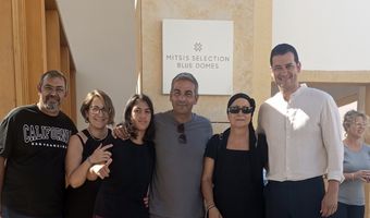 Μια ξεχωριστή ημέρα φιλοξενίας για την πρωταθλήτριά μας Δέσποινα Χόνδρου στο Mitsis Blue Domes Resort & Spa