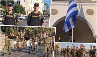 Έπαρση της σημαίας στο Διοικητήριο Κω