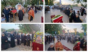 ΠΑΡΟΥΣΙΑ ΠΟΛΛΩΝ ΠΙΣΤΩΝ ΕΟΡΤΑΣΤΗΚΕ  Η ΜΝΗΜΗ ΤΟΥ ΑΓΙΟΥ ΓΕΩΡΓΙΟΥ  ΤΟΥ ΚΕΦΑΛΑ (ΧΑΛΙΚΟΥΡΑ)