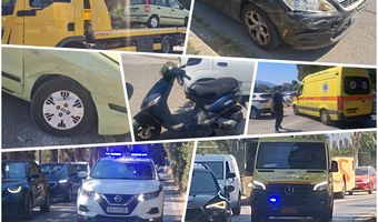 Δύο τροχαία στο κέντρο της Κω -"Αποχώρησε" απο το νησί η μηχανη του ΕΚΑΒ