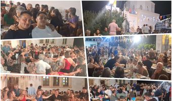 Κέφι και χορός στο πανηγύρι της Παναγίας στο Λαγούδι