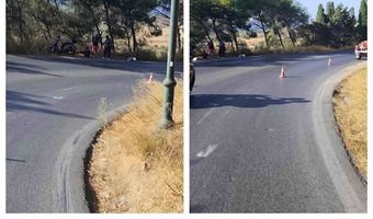 Tρoχαίο με μηχανάκι στις "Πόρτες" Αντιμάχειας - Άμεση παρέμβαση της ΛΕΚ Κω