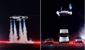 Η Tesla αποκάλυψε το πρώτο ιπτάμενο αυτοκίνητο: Πετά, προσγειώνεται στον δρόμο και συνεχίζει την πορεία του