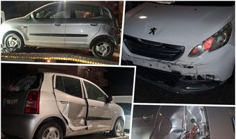 Τροχαίο ατύχημα στην πόλη με σύγκρουση 2 αυτοκινήτων