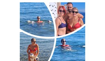 Οι χειμερινοί κολυμβητές στην Κω συνεχίζουν τα μπάνια τους παρά τις χαμηλές θερμοκρασίες