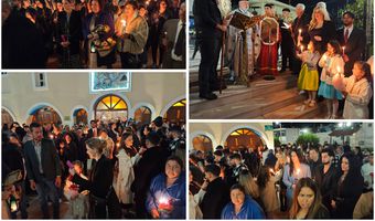 Με λαμπρότητα η αναστάσιμη ακολουθία στον Ι.Ν. Αγίου Γεωργίου Πυλίου