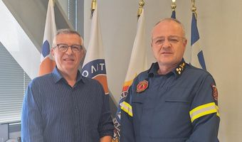 Συνάντηση του επικεφαλής της Πολ. Προστασίας Δήμου Κω Σ. Καμπουράκη με τον Αρχηγό του Πυροσβεστικού Σώματος