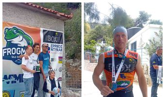 Ο Γιώργος Δούβας κατέκτησε την 2η θέση στο "Frogman swimrun"