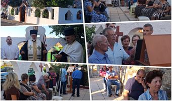Με κατάνυξη ο εσπερινός της εορτής των Αγίων Αναργύρων στο ομώνυμο εξωκλήσι στο Τιγκάκι