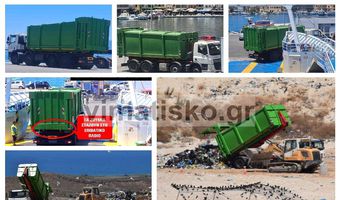 Αποκλειστικό: Ξεκίνησε η μεταφορά απορριμμάτων από την Κάλυμνο στην Κω (;)