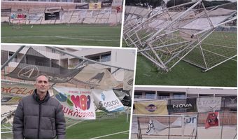 Ζημιές προκάλεσε ανεμοστρόβιλος στο παλαιό γήπεδο Ανταγορας 