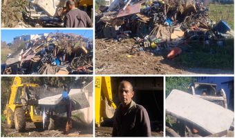 Καθαρίζεται από τον ιδιοκτήτη ο χώρος στη Λαγκάδα όπου διέμεναν παράνομα οι Ρομά και δημιουργούσαν προβλήματα 