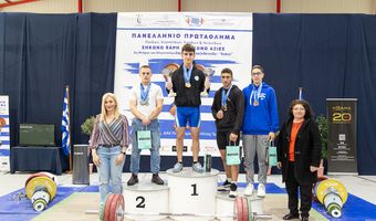 12 πανελλήνια ρεκόρ ο Παναγιώτης Σπύρου του Ανταγόρα στο Πανελλήνιο Πρωτάθλημα Αρσης Βαρών