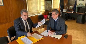 Συνάντηση του Μάνου Κόνσολα με τον Γ.Γ. Δασών για τα έργα αντιπυρικής και αντιπλημμυρικής προστασίας στα Δωδεκάνησα