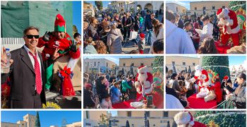 O Άγιος Βασίλης επισκέφτηκε τις γειτονιές της Κω και μοίρασε δώρα