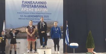 Τρία χάλκινα μετάλλια η Σταματία Αδαμαντίδη στο Πανελλήνιο πρωτάθλημα αρσης βαρών 