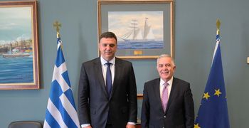Συνάντηση του Βασίλη Α. Υψηλάντη με τον Υπουργό Ναυτιλίας Βασίλη Κικίλια  