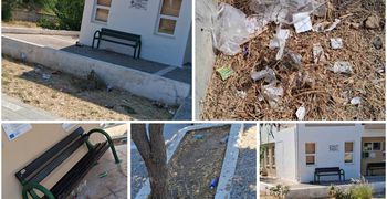 Παράπονα για τα σκουπίδια έξω από το αγροτικό ιατρείο Πυλίου