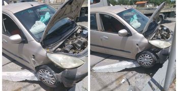 Τροχαίο ατύχημα στον Επαρχιακό – Αυτοκίνητο προσέκρουσε σε τοιχίο