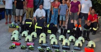 Επίσκεψη Εθελοντών Πυροσβεστών από το Aschheim Γερμανίας στη Λέρο – Σημαντική δωρεά εξοπλισμού