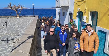 Γεμάτη παλμό η κινητοποίηση στη Νίσυρο για τα Τέμπη