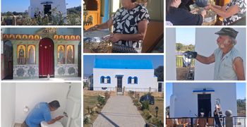 Εντατικές εργασίες στο εξωκκλήσι του Αγίου Δημητρίου στην Κω ενόψει της εορτής του