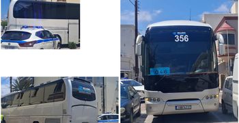 Λεωφορείο "κόλλησε" στο κέντρο της πόλης λογω παρκαρισμενου αυτοκινήτου 
